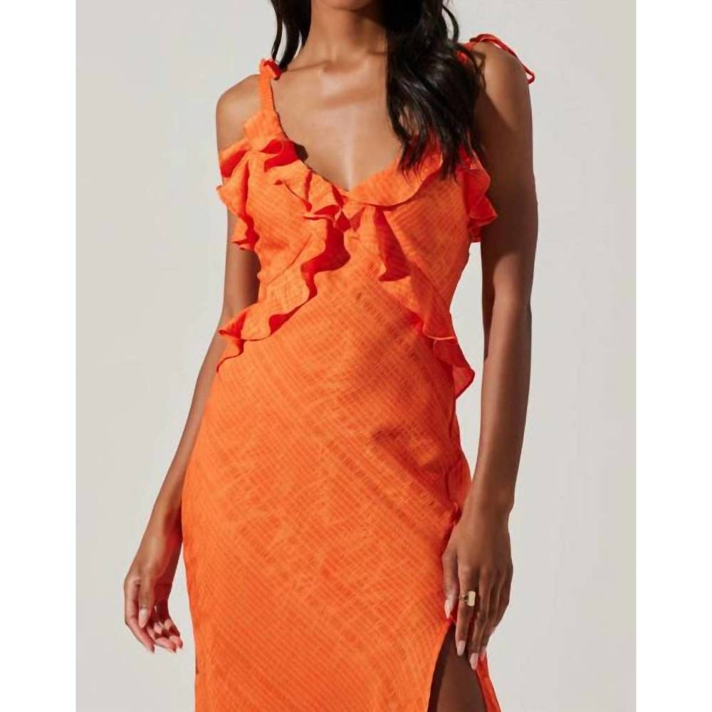 Astr Orange Maxi Dress - Picture 3 of 5